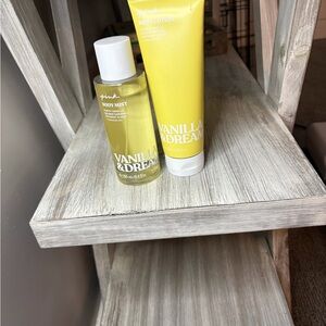 Victoria's Secret Pink Vanilla & Dream Body Mist and Lotion Set - Yellow